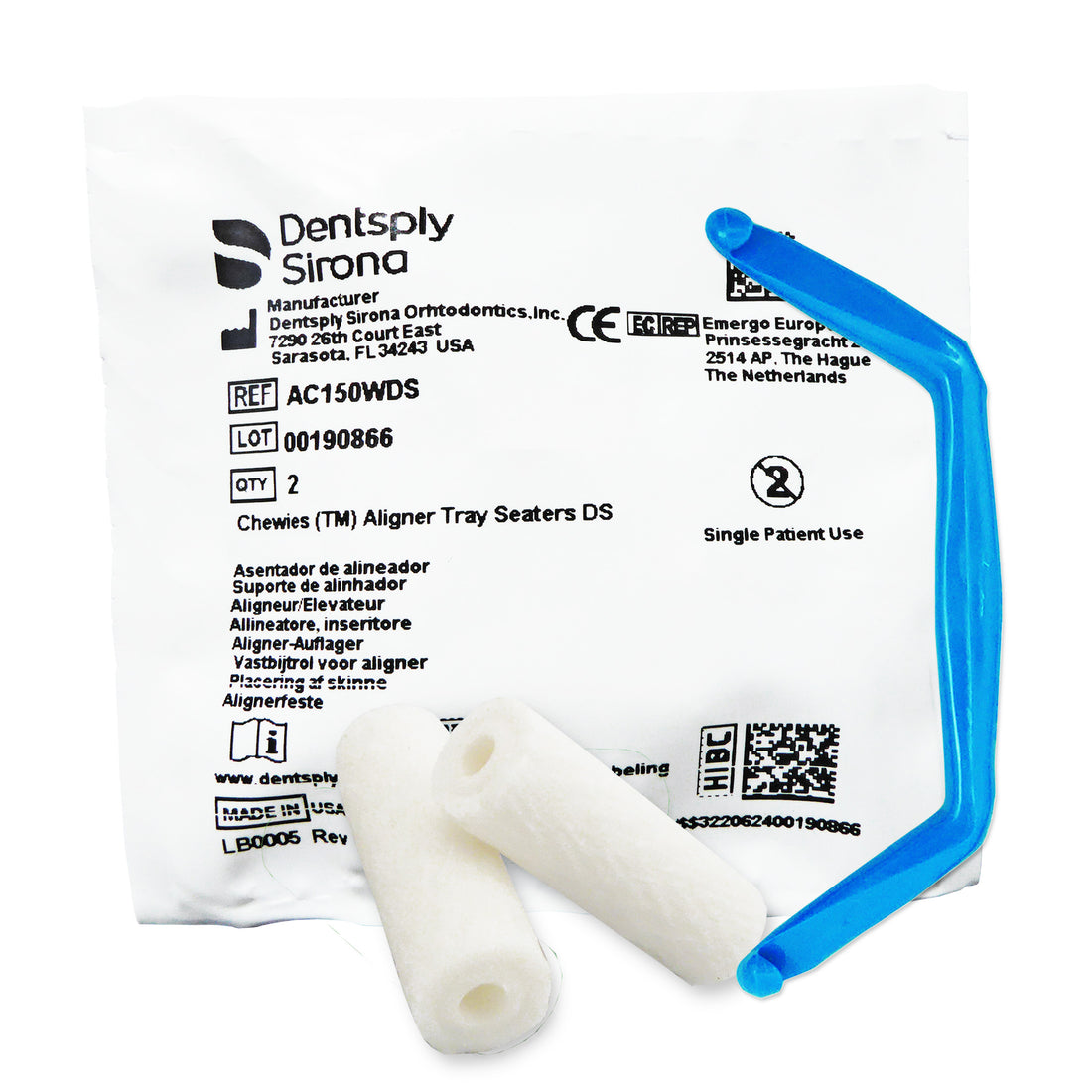 2 Chewies & 1 ART (Aligner Removal Tool)