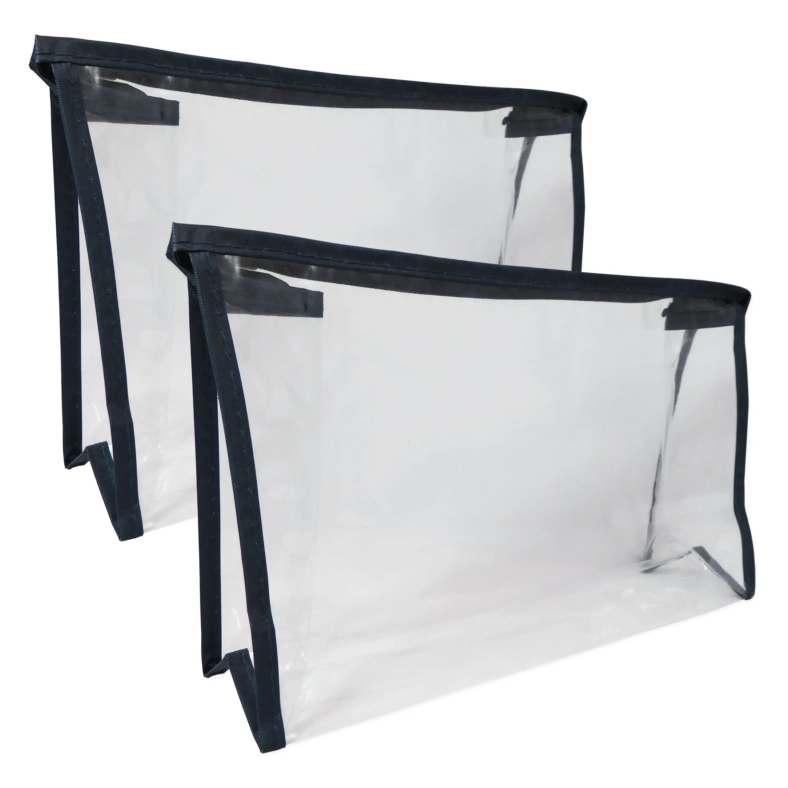 Clear Plastic Zip Bag ~ Large x 2-1