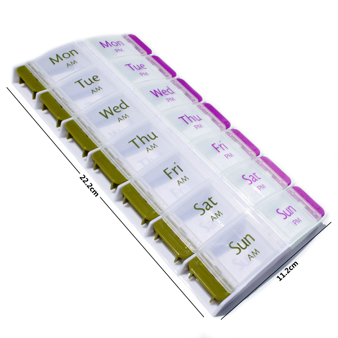 Pill Case ~ Easy Open 14 Slot