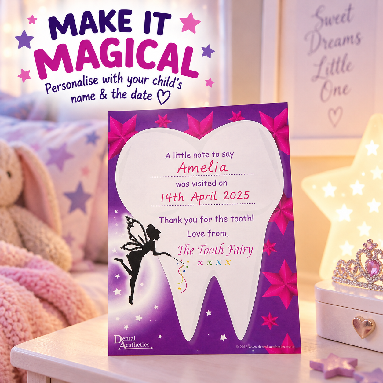Tooth Fairy Certificates for Children – Set of 4