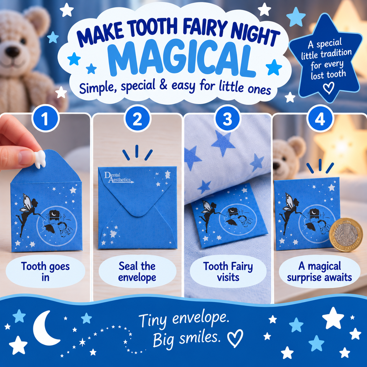 Tooth Fairy Envelopes – Bulk Pack of 80