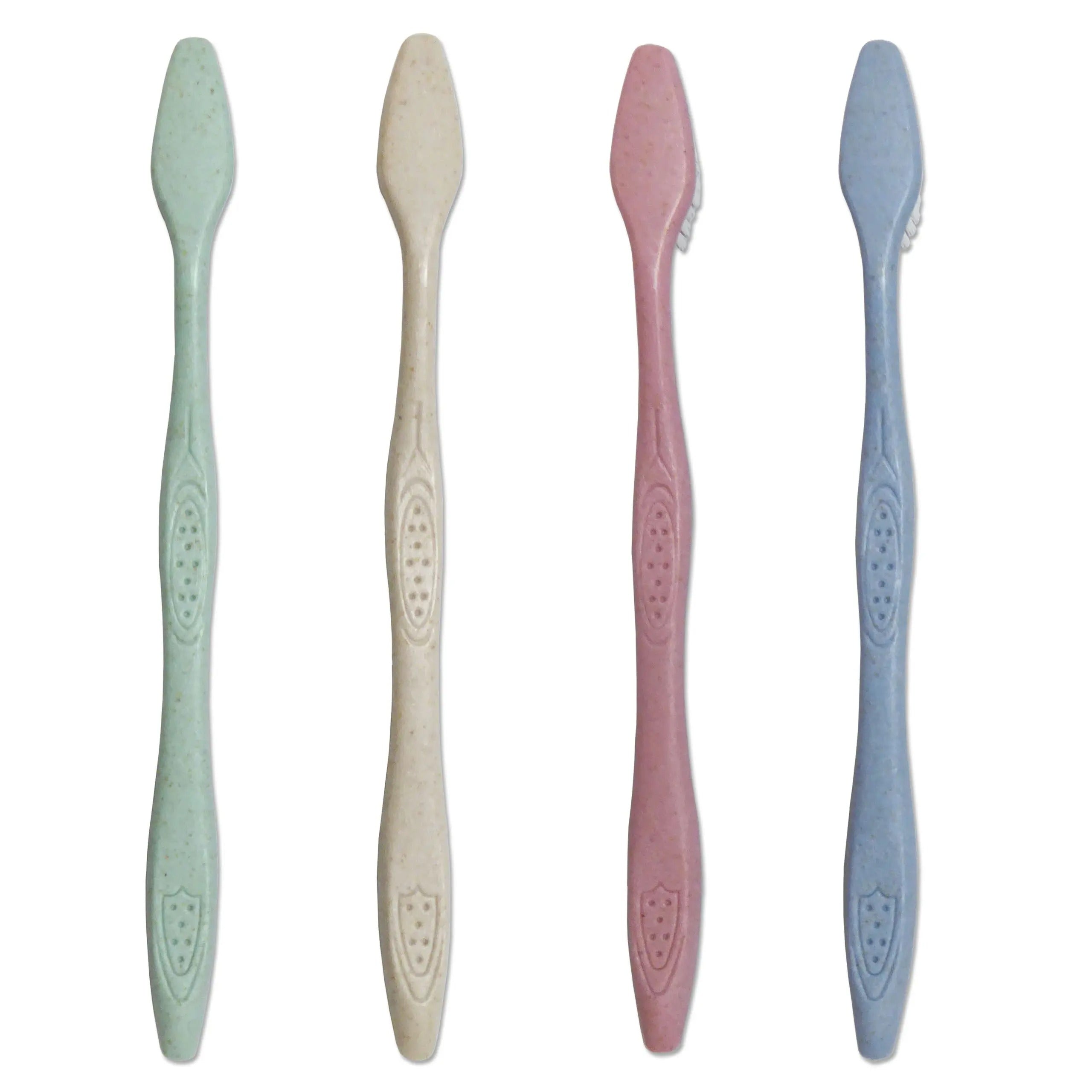 Wheat Straw Smokers Toothbrush ~ Hard Bristles x 4