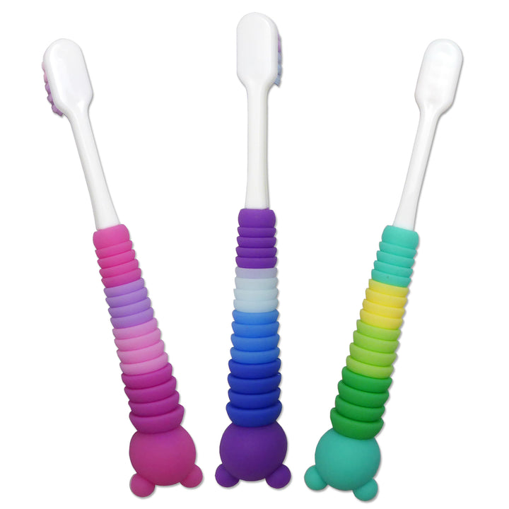 Toddler Toothbrush ~ Caterpillar Set of 3