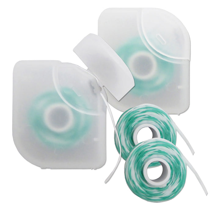 2-in-1 Inter-Floss ~ 100 Floss with Threader Between Orthodontic Braces & Bridges