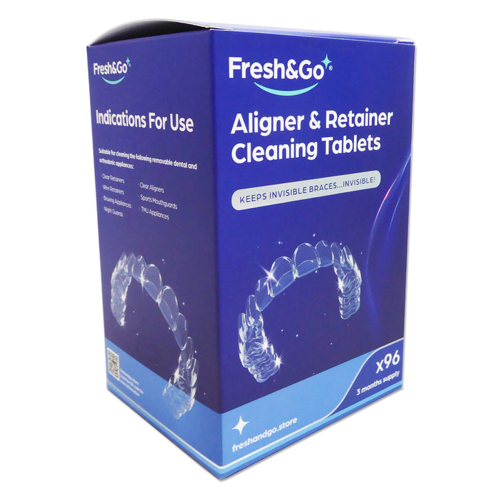 Fresh &amp; Go Orthodontic Cleaning Tablets ~ 96 Tablets