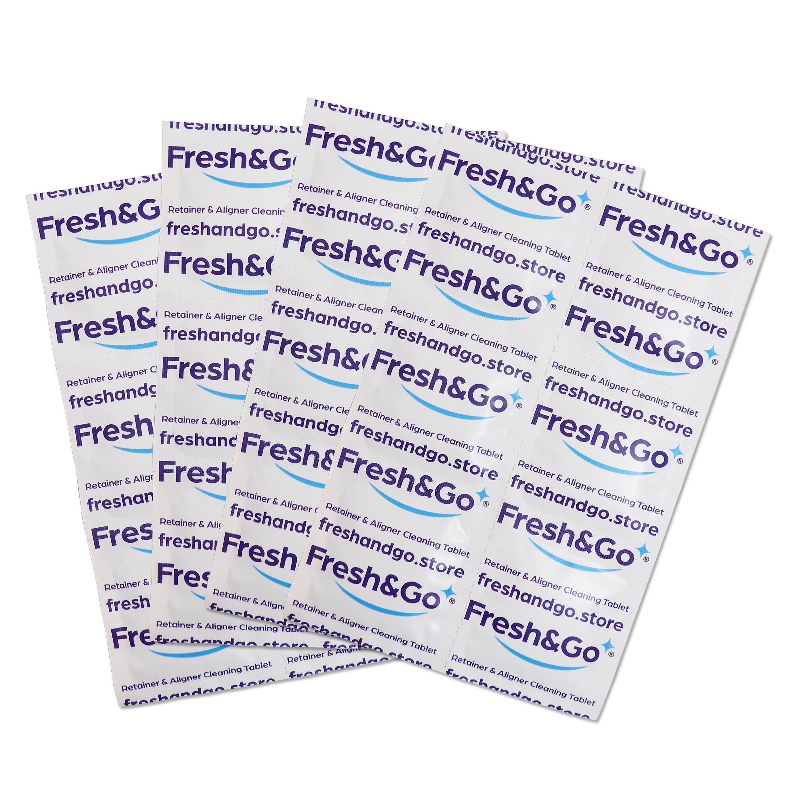Fresh &amp; Go Orthodontic Cleaning Tablets ~ 96 Tablets
