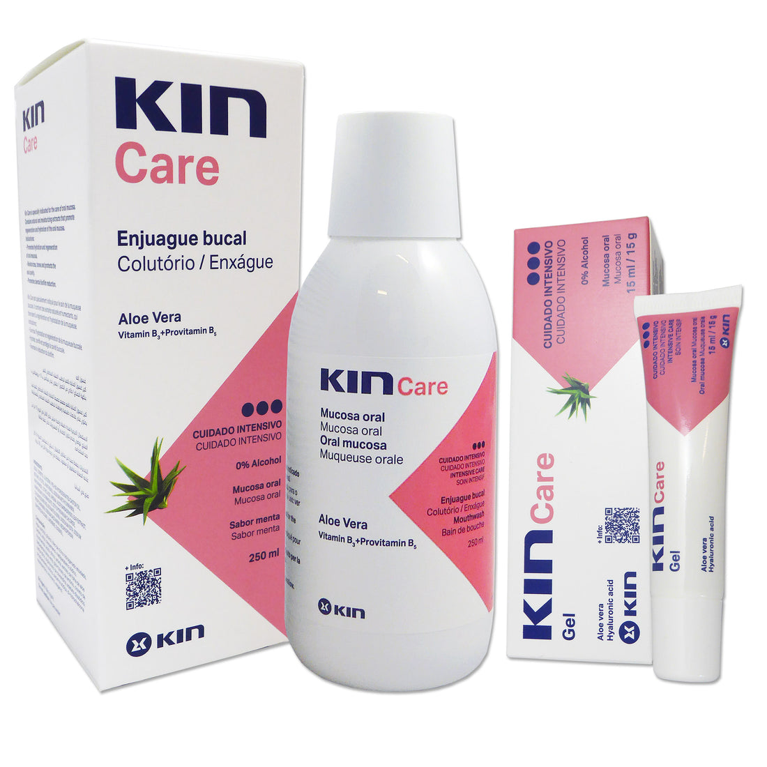 Kin Care Mouthwash 250ml & Gel 15ml