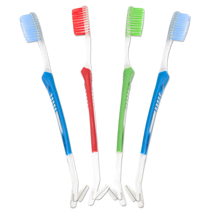 Double-End Orthodontic Toothbrush ~ Set of 4