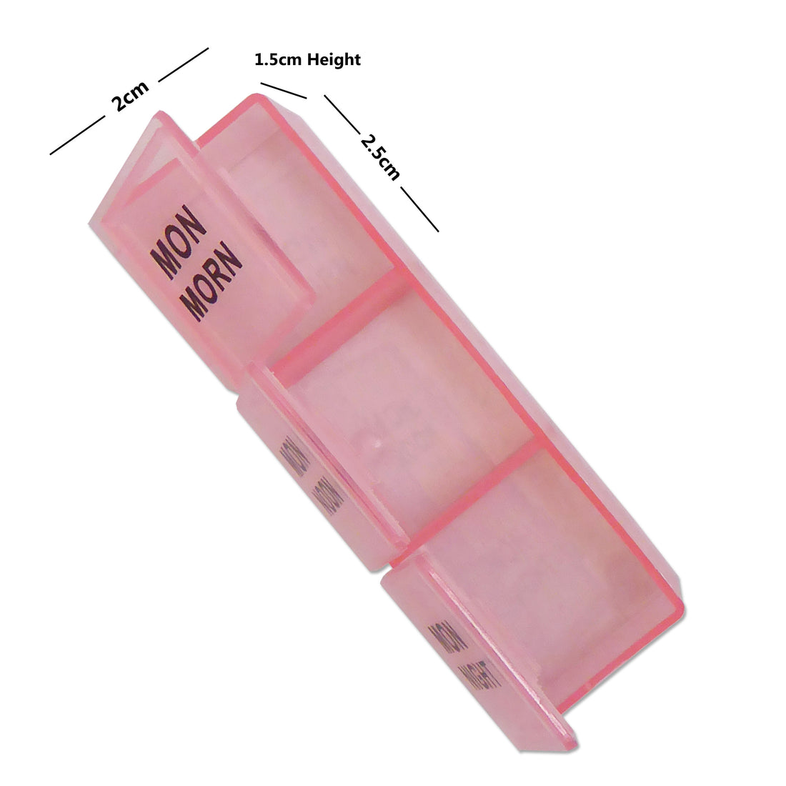21 Slot Pill Case