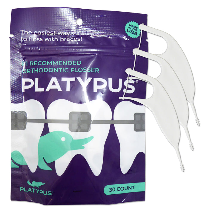 Platypus Orthodontic Flosser ~ Pack of 30 Flossers