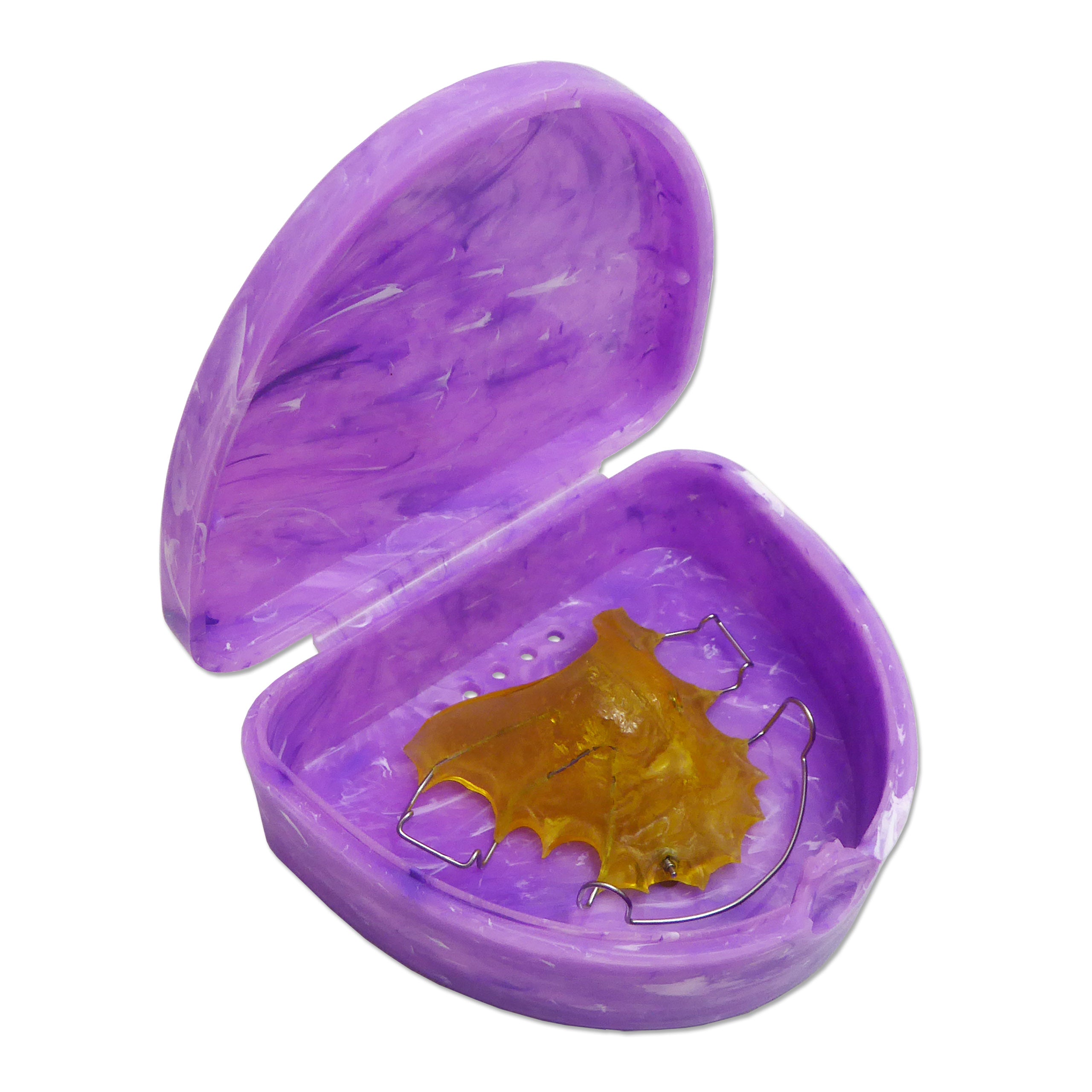 Marble Retainer Case ~ Slim 2.2cm Deep