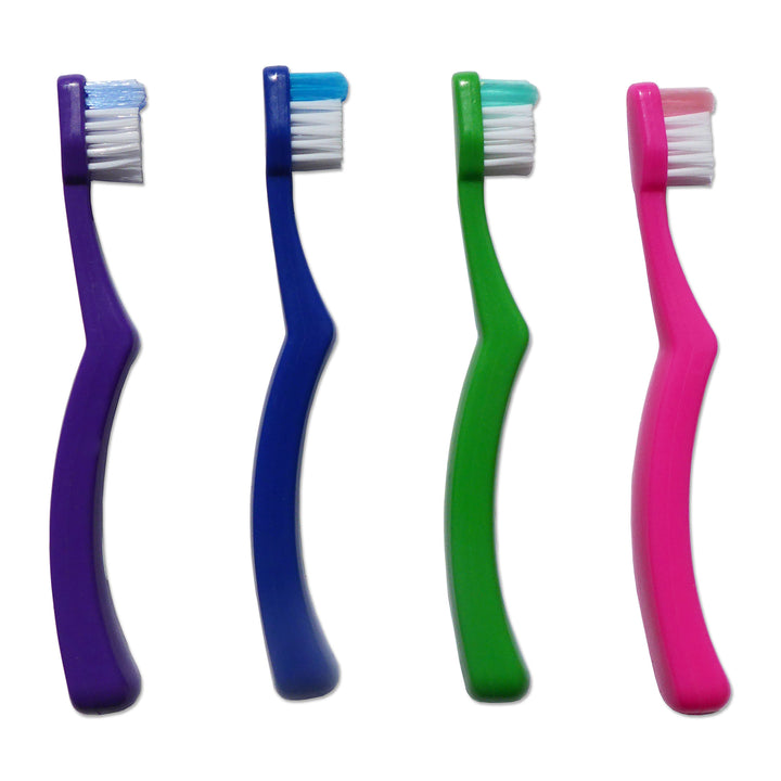 Toddler Toothbrushes with Cases ~ Set of 4