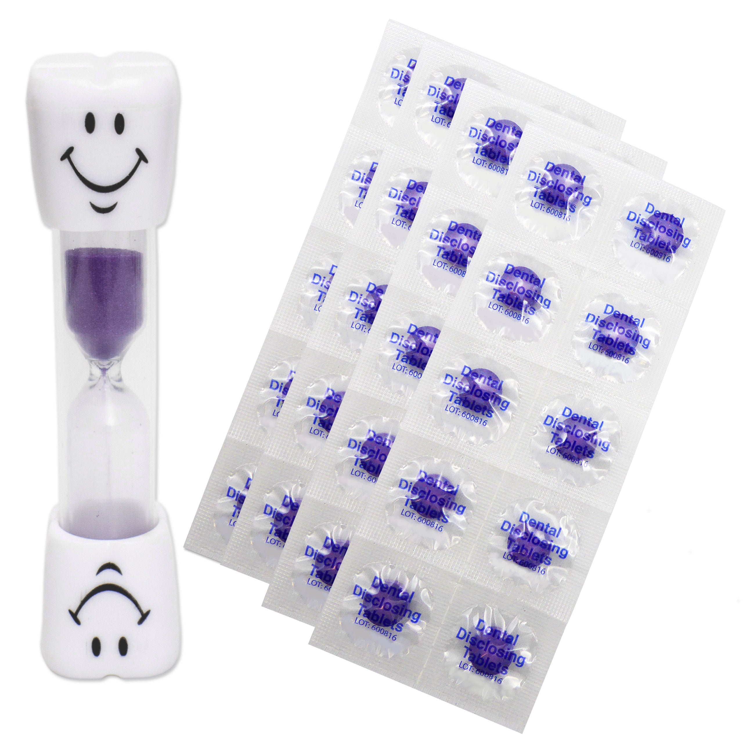 2 Minute Toothbrush Timer &amp; 40 Disclosing Tablets