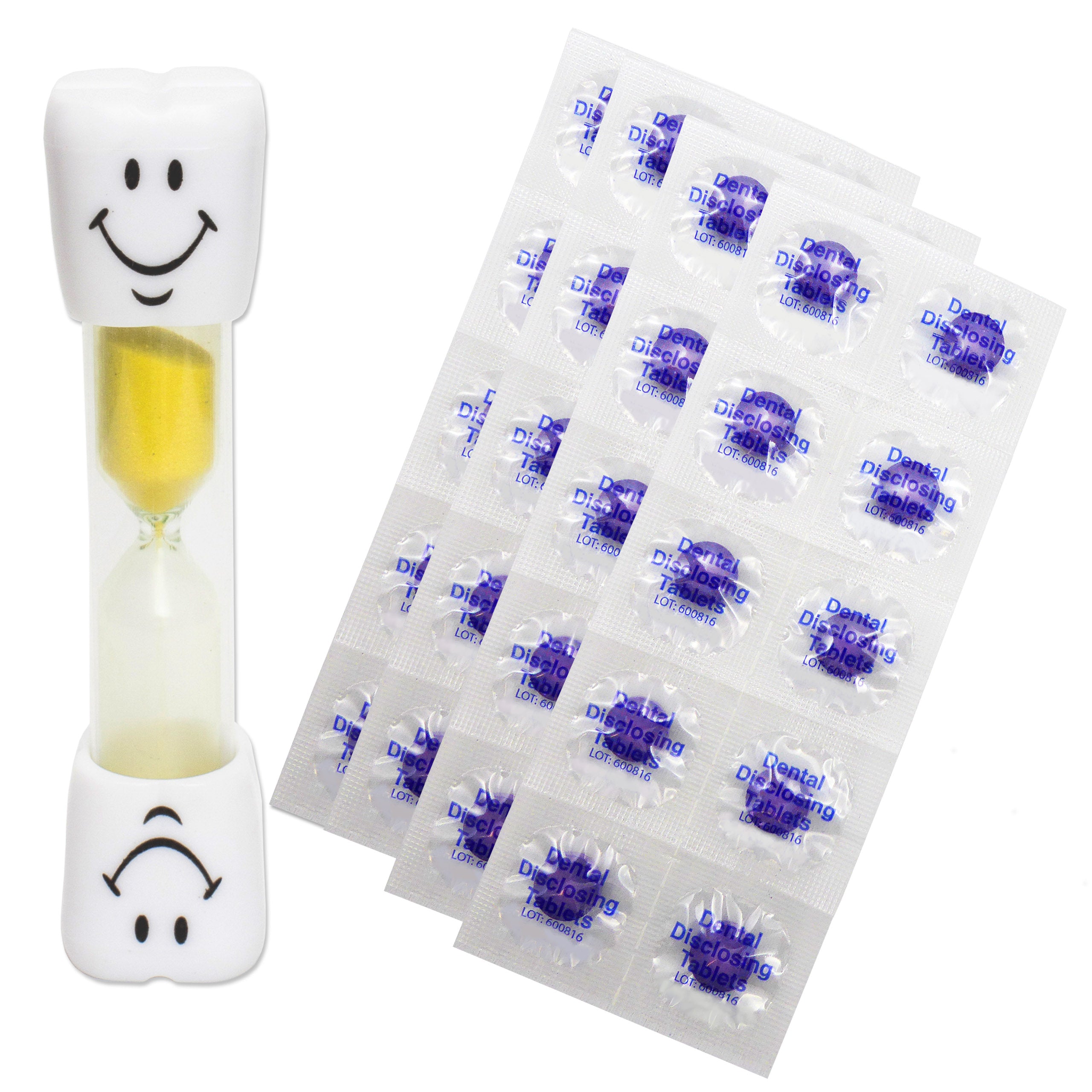 2 Minute Toothbrush Timer &amp; 40 Disclosing Tablets