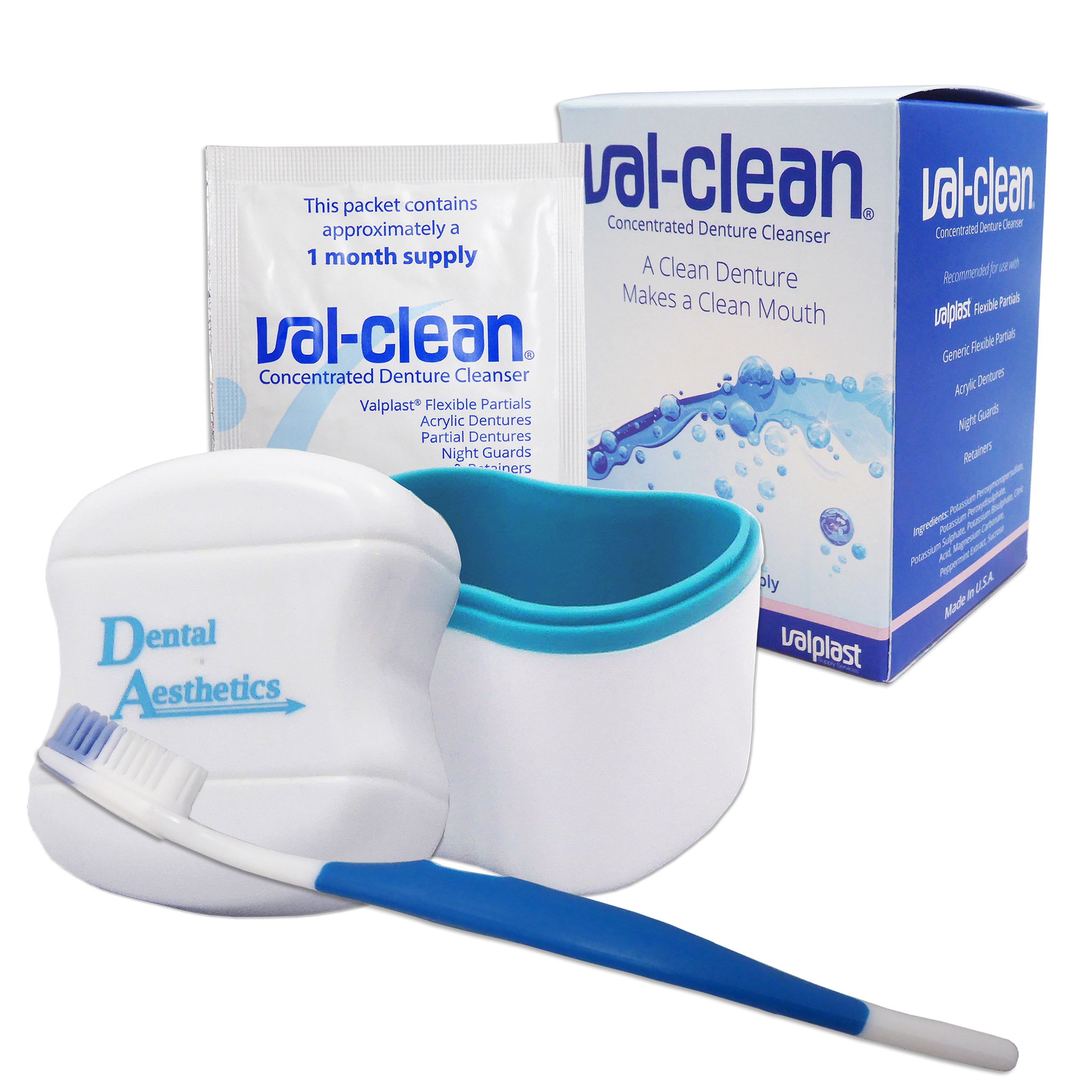 Val-Clean, Silicone Toothbrush & Denture Bath
