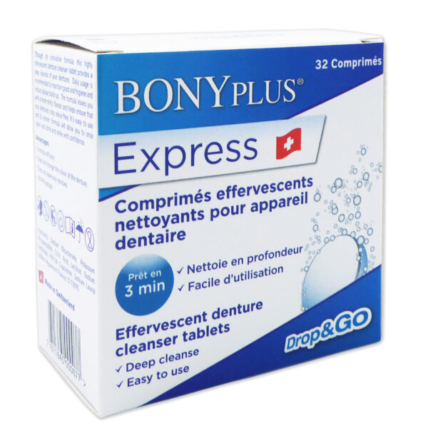 Express denture cleaning tablets