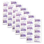 Unboxed, individually foil sealed Retainer Brite 36 cleaning tablets for removable retainers and dental appliances