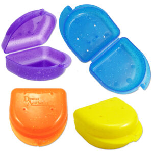 Retainer Case Aligner Stored Deep Mixed Open Closed Glitter
