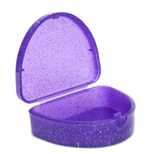 Slim Retainer Case Glitter Purple