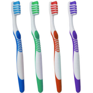 Adult manual toothbrushes set of 4