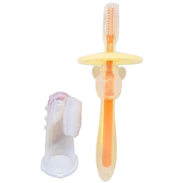 Baby Finger Brush and Silicone Toothbrush for ages 0+