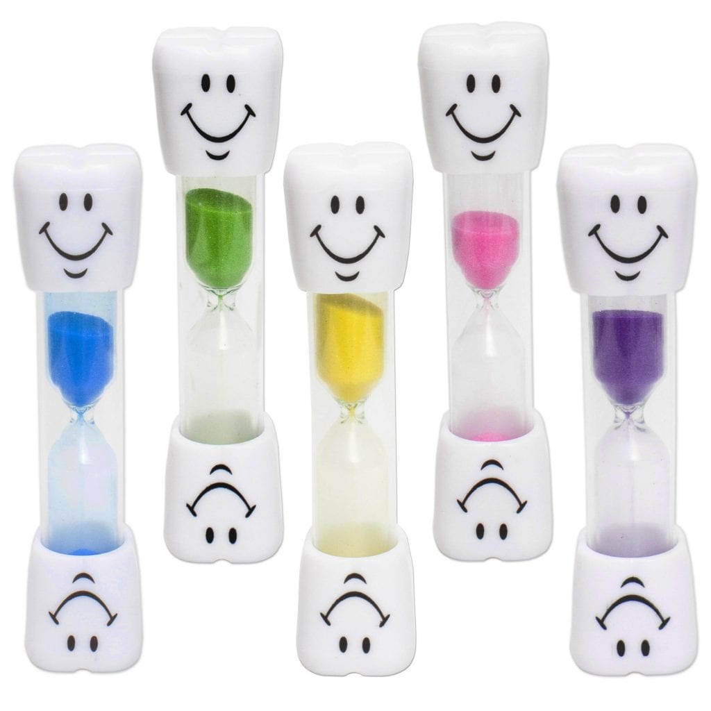 Sand timers with Smile face design, coloured sand.