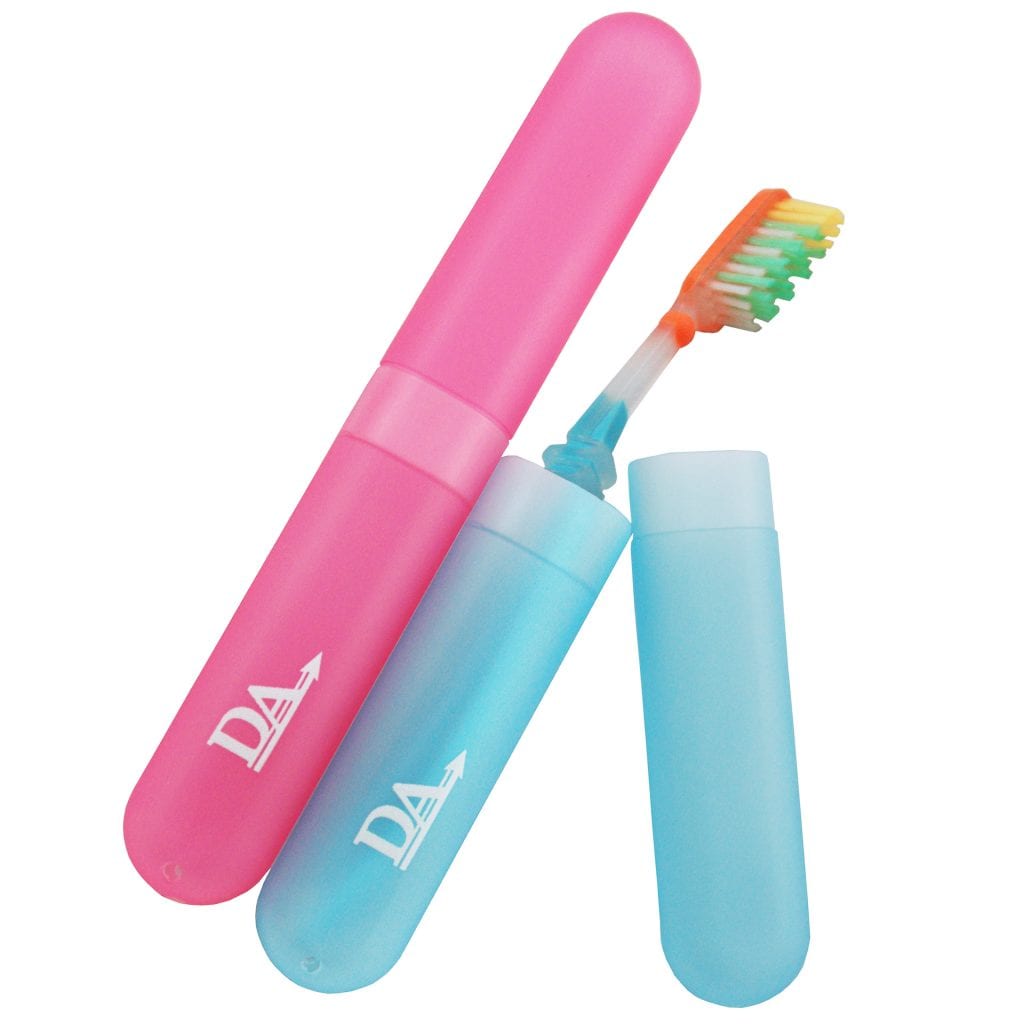 Toothbrush Case x 2 Pink & Blue Dental Aesthetics