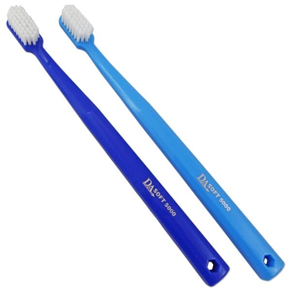 Set of 2 Adult Toothbrushes Super Soft 5000 Blue