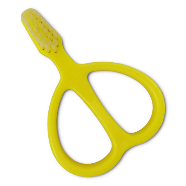 Double handled toddler toothbrush Yellow