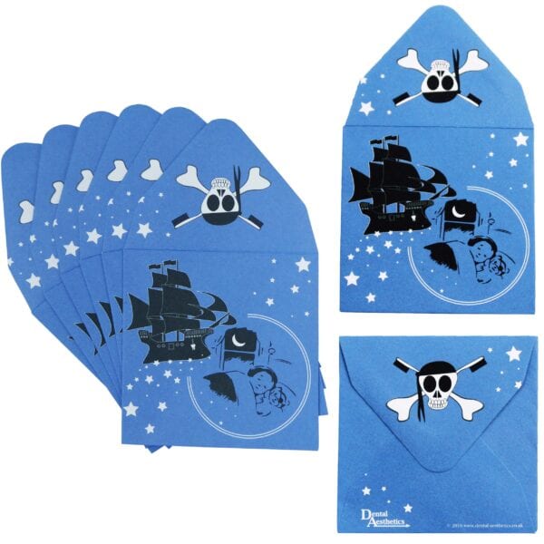Tooth Fairy Pirate Envelopes Blue