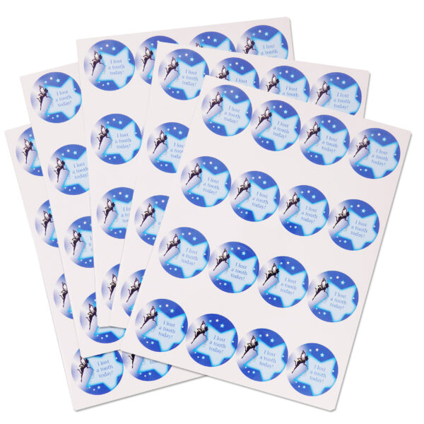 Tooth Fairy Stickers Blue