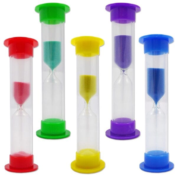 3 Minute Toothbrush Sand Timer Set of 5