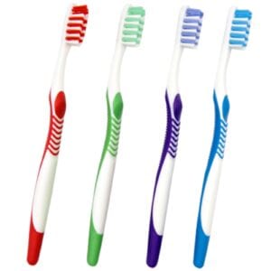 Manual Toothbrushes ~ Single Ended Family 4 pack