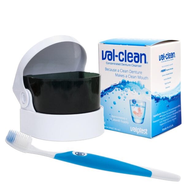 Val-Clean, Sonic dental bath and Silicone bristled toothbrush.