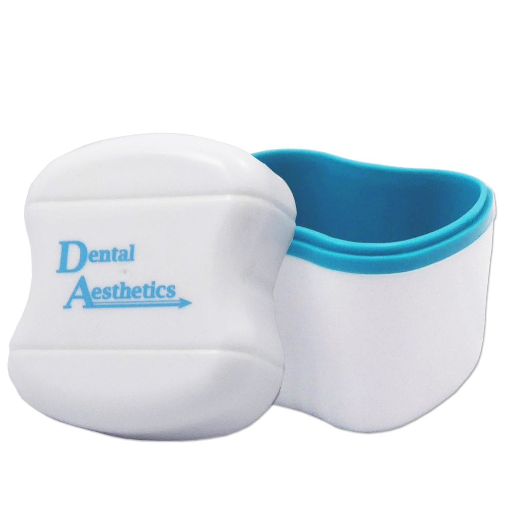 Denture Bath with Blue interior