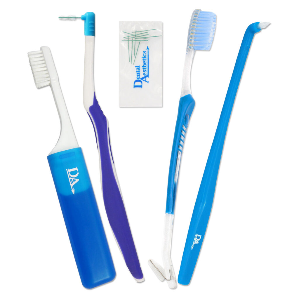 Orthodontic toothbrush starter pack set of 4 orthodontic brushes for braces care