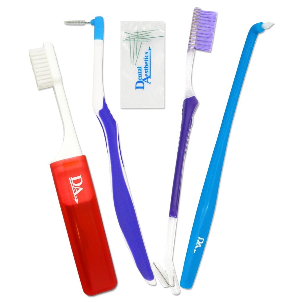 Orthodontic Toothbrush Starter Pack Set of 4 Dental Aesthetics