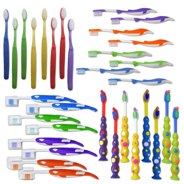 Bulk Children's Toothbrushes ~ Packs of 32