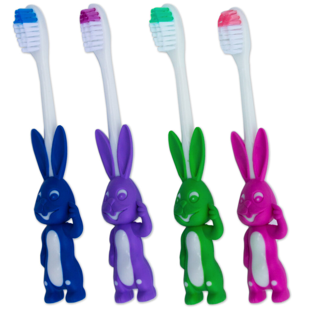 Rabbit handle children's toothbrushes