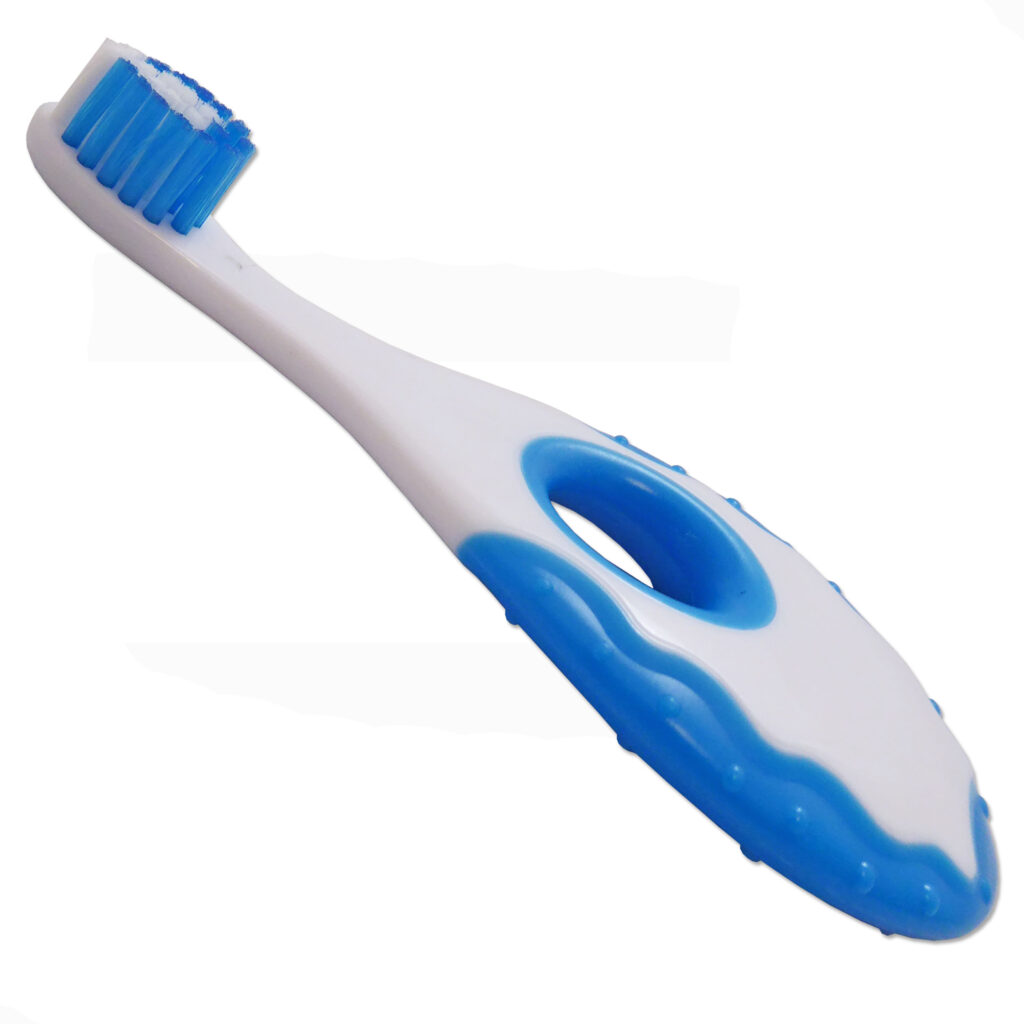 baby and toddler toothbrush blue