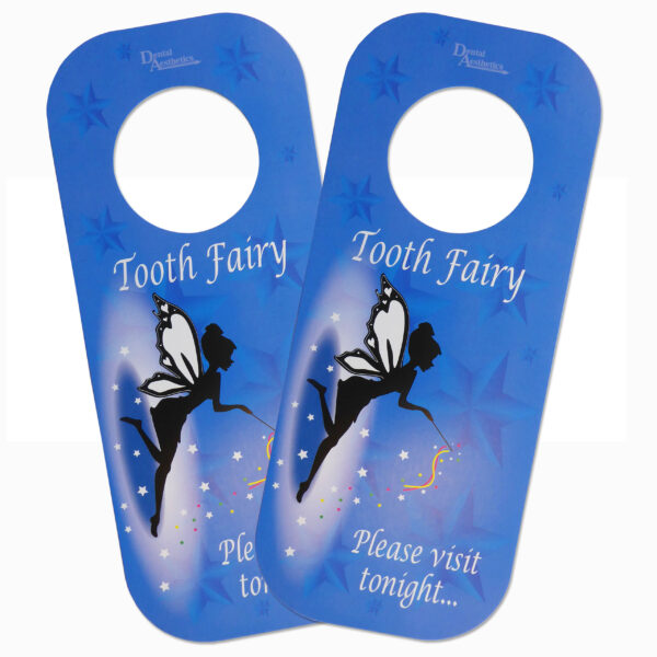 Tooth Fairy Door Hanger Blue 2 Pack