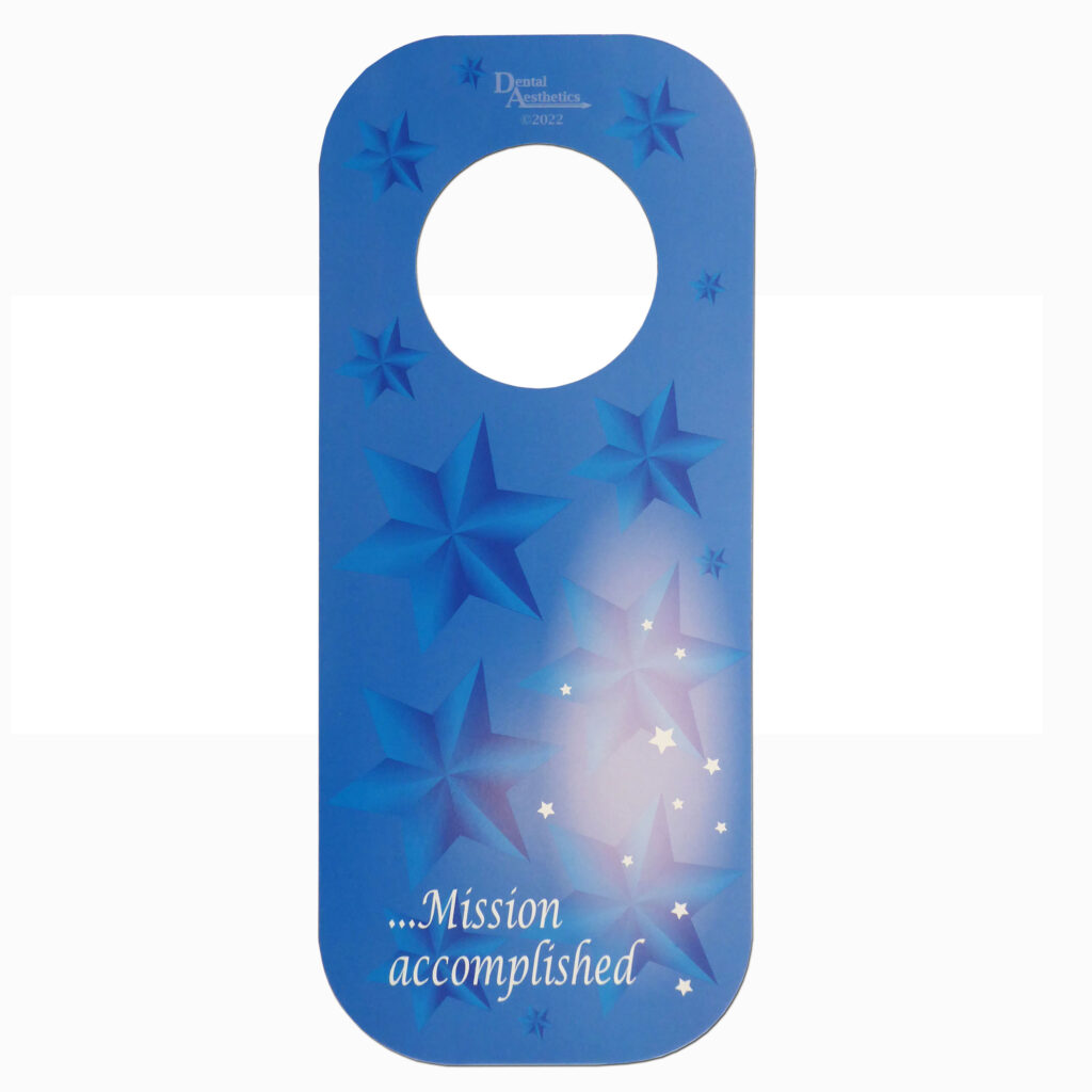 Tooth Fairy Door Hanger Blue Back