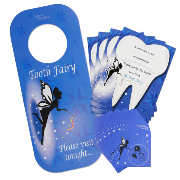 Tooth Fairy Gift Set. Door Hanger, Envelopes and Certificates