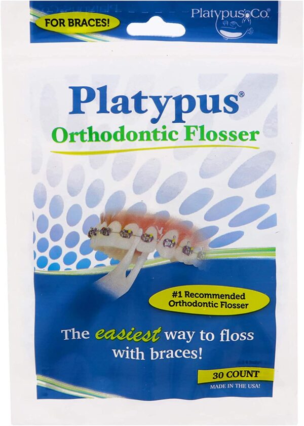 Orthodontic flossers for braces