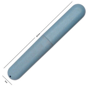 Wheat straw toothbrush case Blue