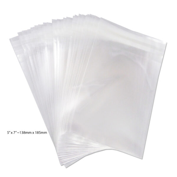 Cellophane bags size 138mm x 185mm