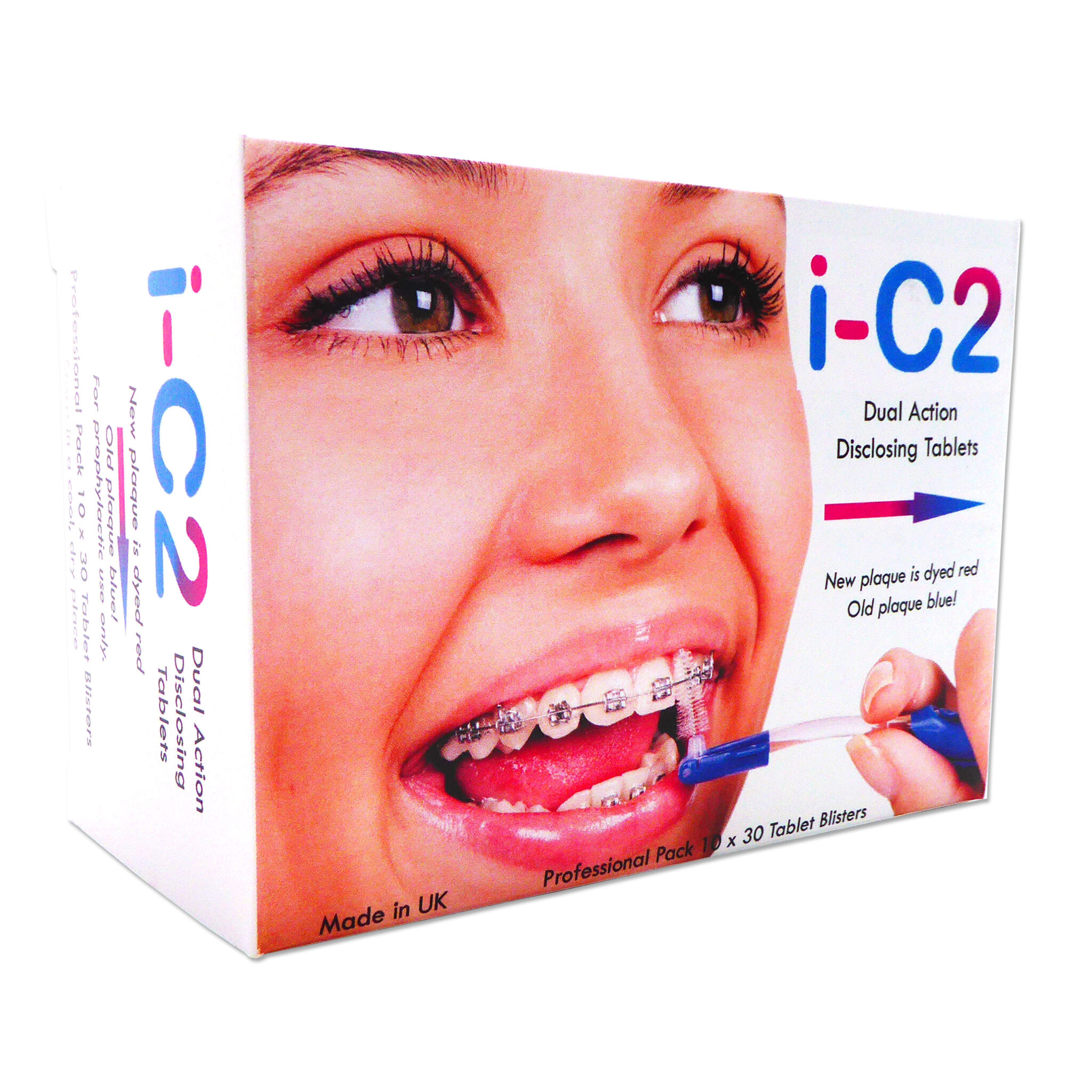 iC2 Plaque Disclosing Tablets Box of 300 Dental Aesthetics