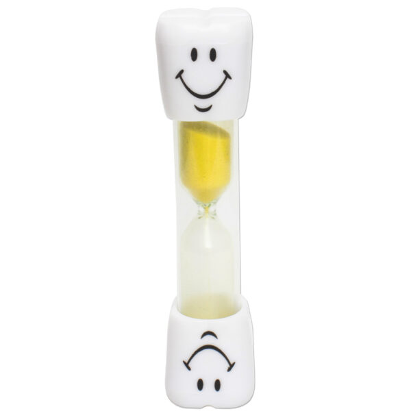 Toothbrush Timer smiley face, yellow sand.