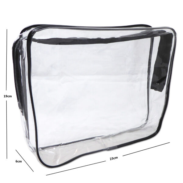 Medium clear toiletry bag