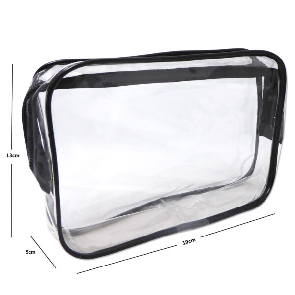 Small clear toiletry bag